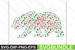 Charming Merry Christmas Bear for Your Projects