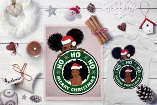 Christmas Afro Woman & Girl Graphics for Crafts