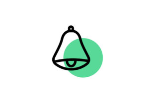 Christmas Bell Modern Vector Icon: A Versatile Graphics Asset