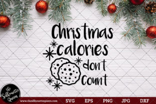 Christmas Calories Don't Count Saying: Graphics for Crafts