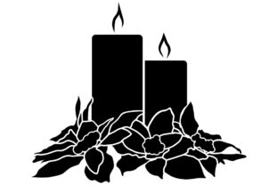 Christmas Candles: A Festive Graphics Asset for Crafts