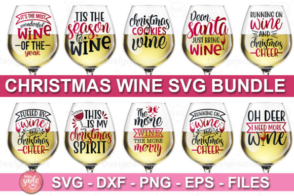 Christmas Wine Bundle: Graphics & Crafts Asset Review