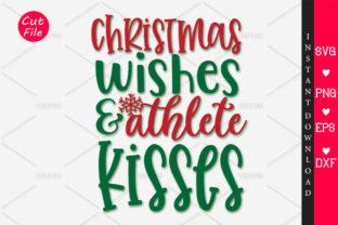 Christmas Wishes Athlete Kisses: A Festive Embroidery Design