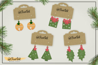 DIY Christmas Earrings Graphics for Holiday Crafts