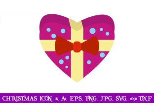 Gift Love Christmas Icon: A Versatile Graphics Asset