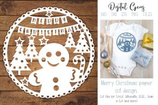 Gingerbread Man, Christmas Design for Creative Crafts and Graphics