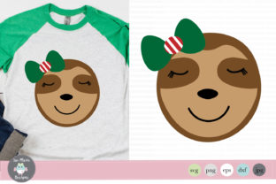 Girl Christmas Sloth: A Festive Addition to Your Graphics and Crafts