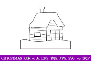 House Outline Christmas Icon: Graphics & Icons Review