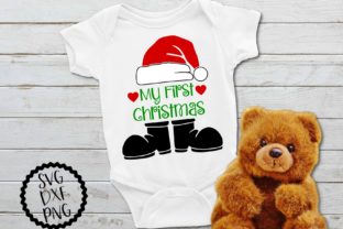 My First Christmas Santa Claus Graphics for Crafts