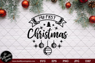 My First Christmas Saying Graphics for Holiday Crafts