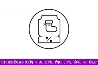 Socks Price Christmas Icon: Graphics for Crafting